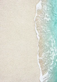 Falą czesana plaża