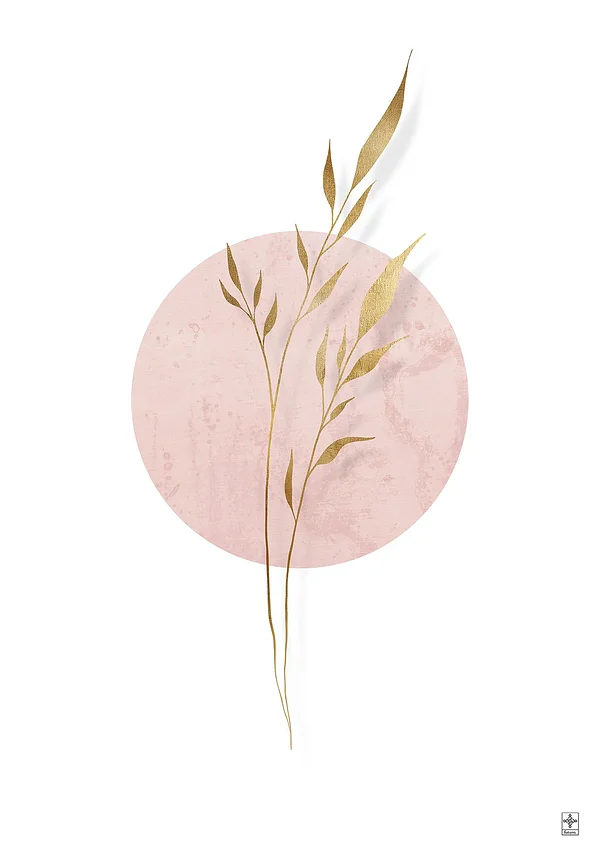 Różowa natura muśnięta złotem