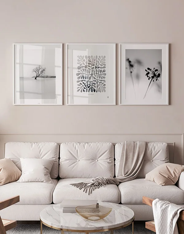 Czarno białe, minimalistyczne