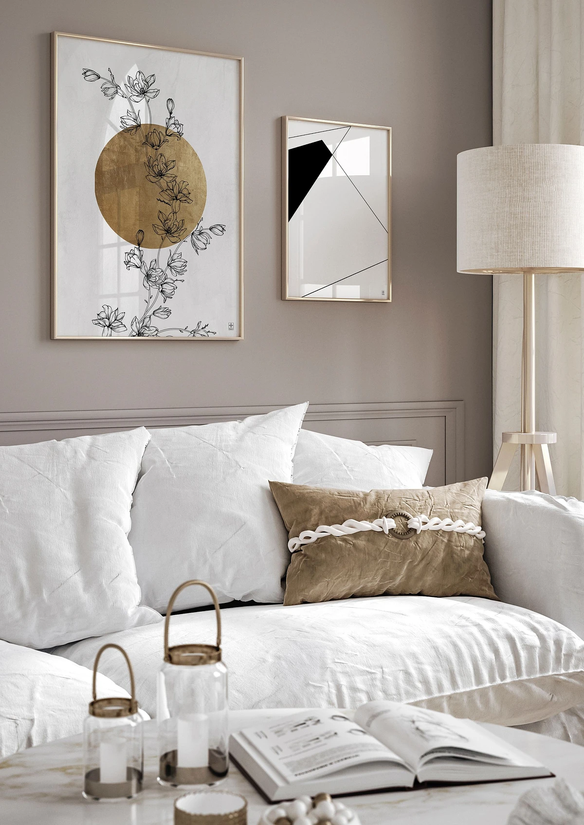 Abstrakcja z motywem kwiatowym