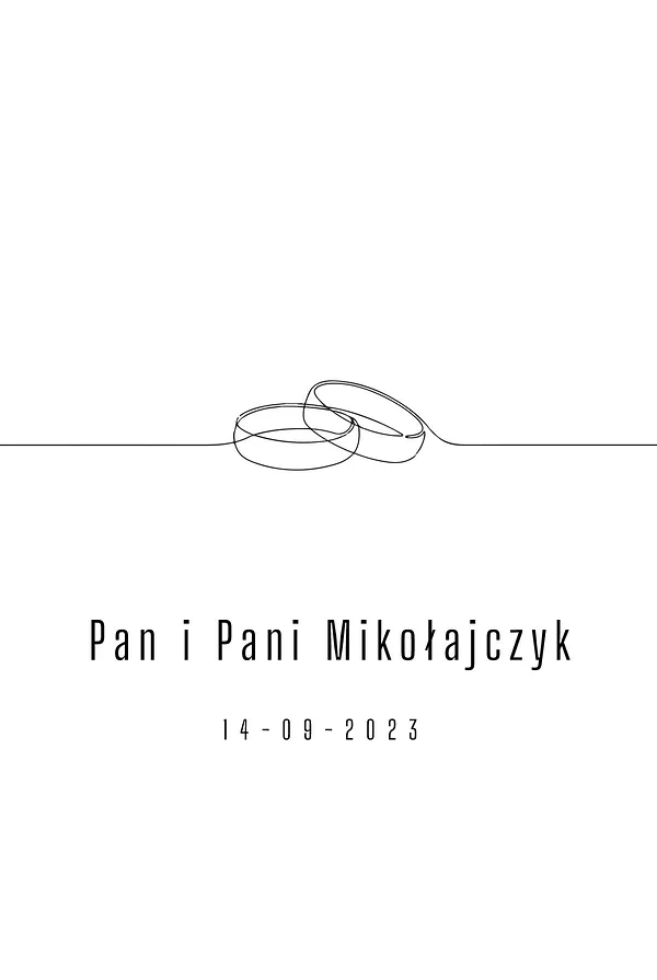 Line-art - obrączki