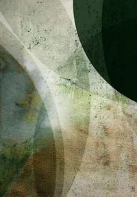 Zielona Abstrakcja: Nowoczesny Plakat