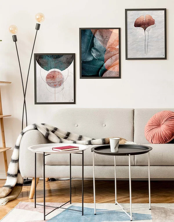 Abstrakcja z liściem miłorzębu